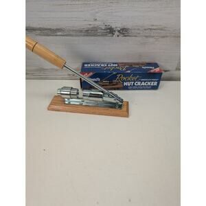 Reed's Rocket Nut Cracker Model 816 USA Heavy Duty Metal & Wood‎ Nutcracker Box
